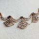 Handmade Brass Metal Jewellery Fan Necklace Set